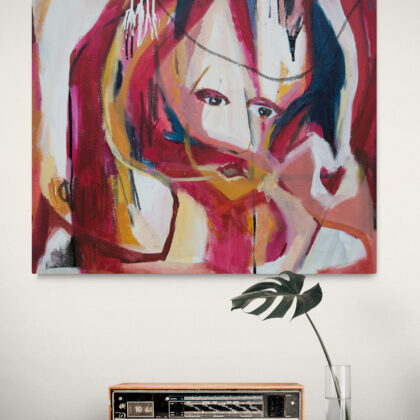 Queen to A5 - Original 24"x24"