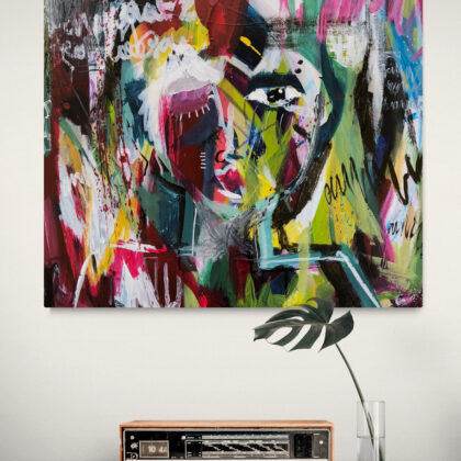 First Kiss - Original 24"x24"