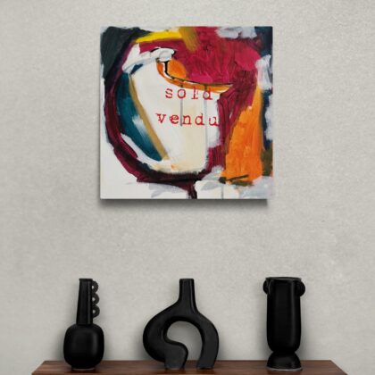 The Kid In The Rain #1 - Original 12"x12" Canvas