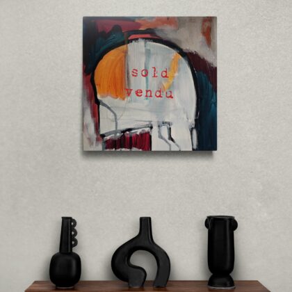 The Kid In The Rain #3 - Original 12"x12" Canvas