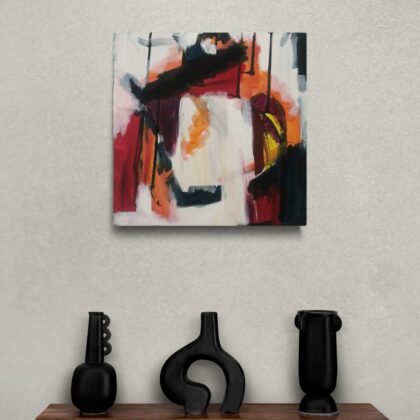 The Kid In The Rain #8 - Original 12"x12" Canvas