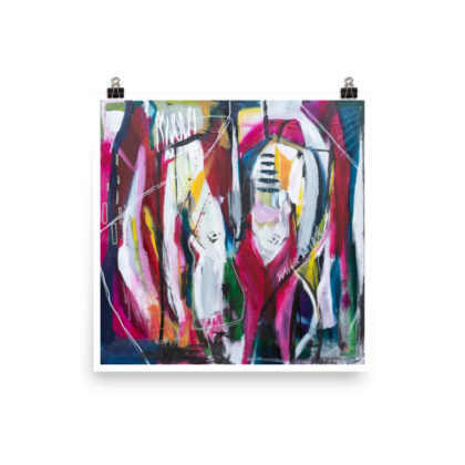 Run Little Girl - poster style Fine Art Print